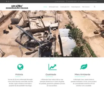 Mineracaocezar.com.br(Areias e Seixos) Screenshot