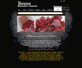 Mineral-Bosse.de(Bosse Minerale) Screenshot