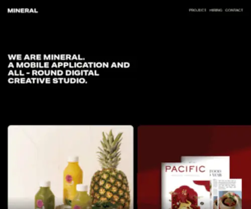 Mineral.co.id(Application Design & Development studio based in Jakarta) Screenshot