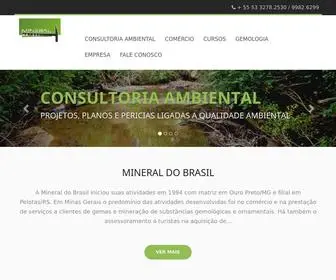 Mineraldobrasil.com.br(MINERAL DO BRASIL) Screenshot