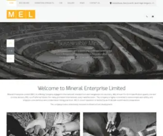 Mineralenterprises.co.in(The Official Website of Mineral Enterprises Pvt) Screenshot