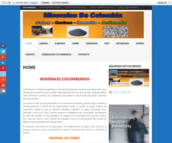 Mineralescolombianos.com(MINERALES COLOMBIANOS) Screenshot