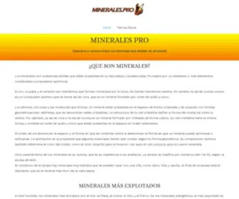 Minerales.pro(Conoce todos los MINERALES del mundo y sus USOS) Screenshot