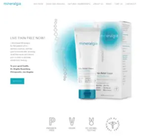 Mineralgia.com(Pain Relief Cream) Screenshot