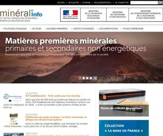Mineralinfo.fr(Accueil) Screenshot