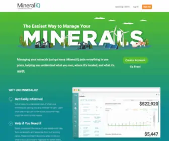 Mineraliq.com(Enverus MineraliQ Home) Screenshot