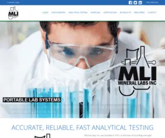 Minerallabs.com(Coal Water Testing Analysis Sampling Laboratory Services) Screenshot