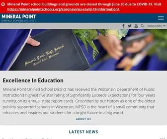 Mineralpointschools.org(Mineral Point School District) Screenshot