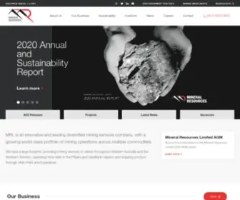 Mineralresources.com.au(Mineral Resources Limited) Screenshot