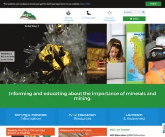 Mineralseducationcoalition.org(The Minerals Education Coalition’s (MEC)) Screenshot