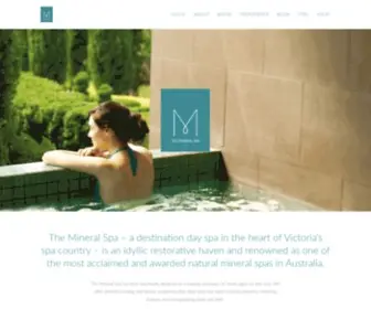 Mineralspa.com.au(The Mineral Spa) Screenshot