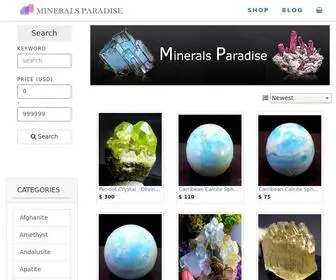 Mineralsparadise.com(Buy Specimen) Screenshot