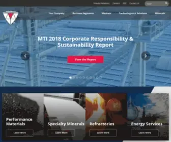Mineralstech.com(Minerals Technologies Inc) Screenshot