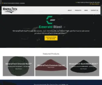 Mineraltechllc.com(MineralTech Gulf Coast Abrasives) Screenshot