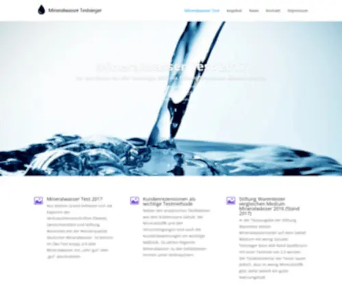 Mineralwasser-Testsieger.de(Mineralwasser Testsieger) Screenshot