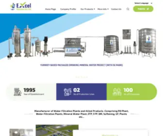 Mineralwaterproject.net(Mineral Water Plant Manufacturer) Screenshot