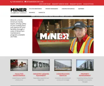 Minercorp.com(MINER Corporation) Screenshot