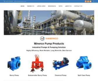 Minercos.com(Slurry Pump) Screenshot