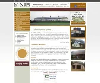 Minerpolebuildings.com(Miner Pole Buildings) Screenshot