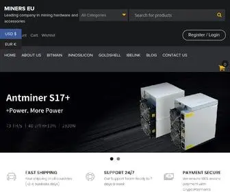 Minerseu.com(MINERS EU) Screenshot