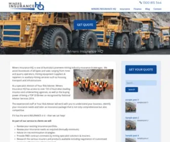 Minersinsurancehq.com.au(MINERS INSURANCE HQ) Screenshot