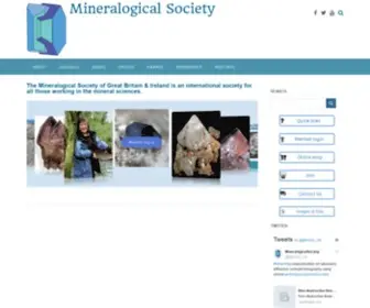 Minersoc.org(Mineralogical Society) Screenshot