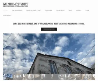 Minerstreet.com(Philadelphia Recording Studio in Fishtown owned by Brian McTear and Amy Morrissey. Miner Street) Screenshot