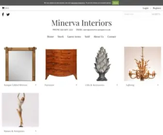 Minerva-Antiques.co.uk(Antique mirrors) Screenshot