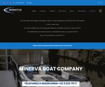 Minervaboten.be(Bootverhuur en sloepverhuur Gent en Leiestreek) Screenshot