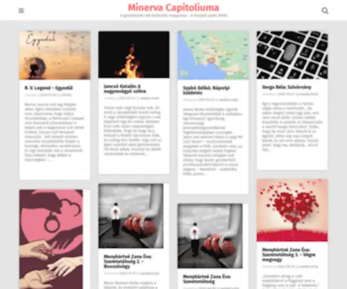Minervacapitoliuma.hu(A gondolkodó nők kulturális magazinja) Screenshot