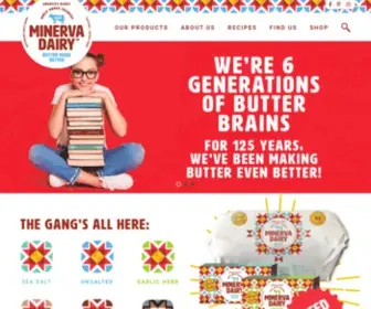 Minervadairy.com(A Top Butter Brand) Screenshot
