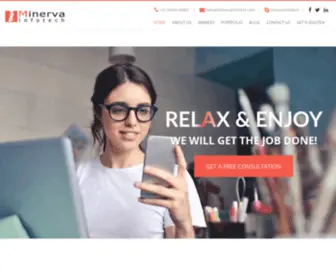 Minervainfotech.com(Minerva Infotech) Screenshot