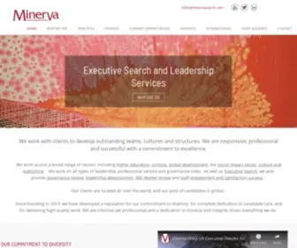 Minervasearch.com(Executive recruitment agency and leadership appointments) Screenshot