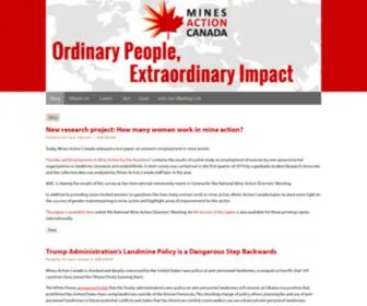 Minesactioncanada.org(Mines Action Canada) Screenshot