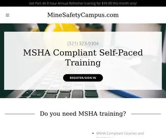 Minesafetycampus.com(Mine Safety Campus) Screenshot