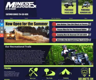 Minesandmeadows.com(Mines and Meadows ATV/RV Resort) Screenshot