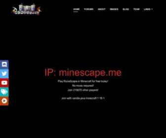 Minescape.com(Runescape minecraft) Screenshot