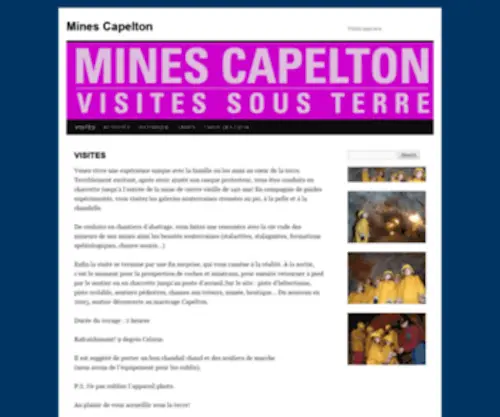 Minescapelton.com(Mines Capelton) Screenshot
