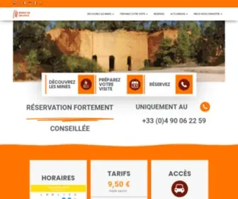 Minesdebruoux.fr(Les Mines de Bruoux) Screenshot