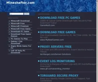 Mineshafter.com(mineshafter) Screenshot
