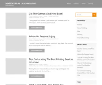 Minesonline.net(Building Advice) Screenshot