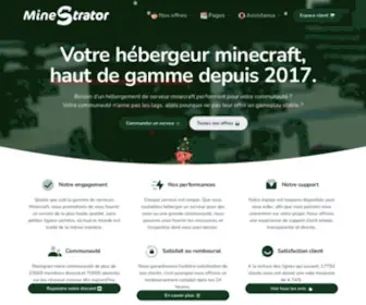 Minestrator.com(Hébergeur de Serveur Minecraft) Screenshot