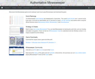 Minesweepergame.com(Authoritative Minesweeper) Screenshot