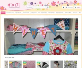 Mineti.de(Kinderstoffe von Hilco) Screenshot