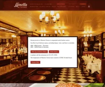 Minettatavernny.com(Minetta Tavern) Screenshot