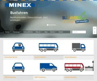 Minex.de(Autovermietung Minex GmbH) Screenshot