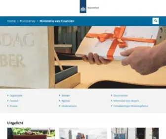 Minfin.nl(Ministerie van Financiën) Screenshot