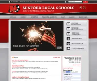Minfordfalcons.net(Minford Local Schools Home) Screenshot