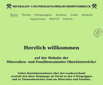 Minfoss-OOE.at(Homepage der Mineralien) Screenshot