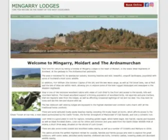 Mingarrylodges.com(Mingarry Lodges Self Catering Ardnamurchan and Moidart) Screenshot